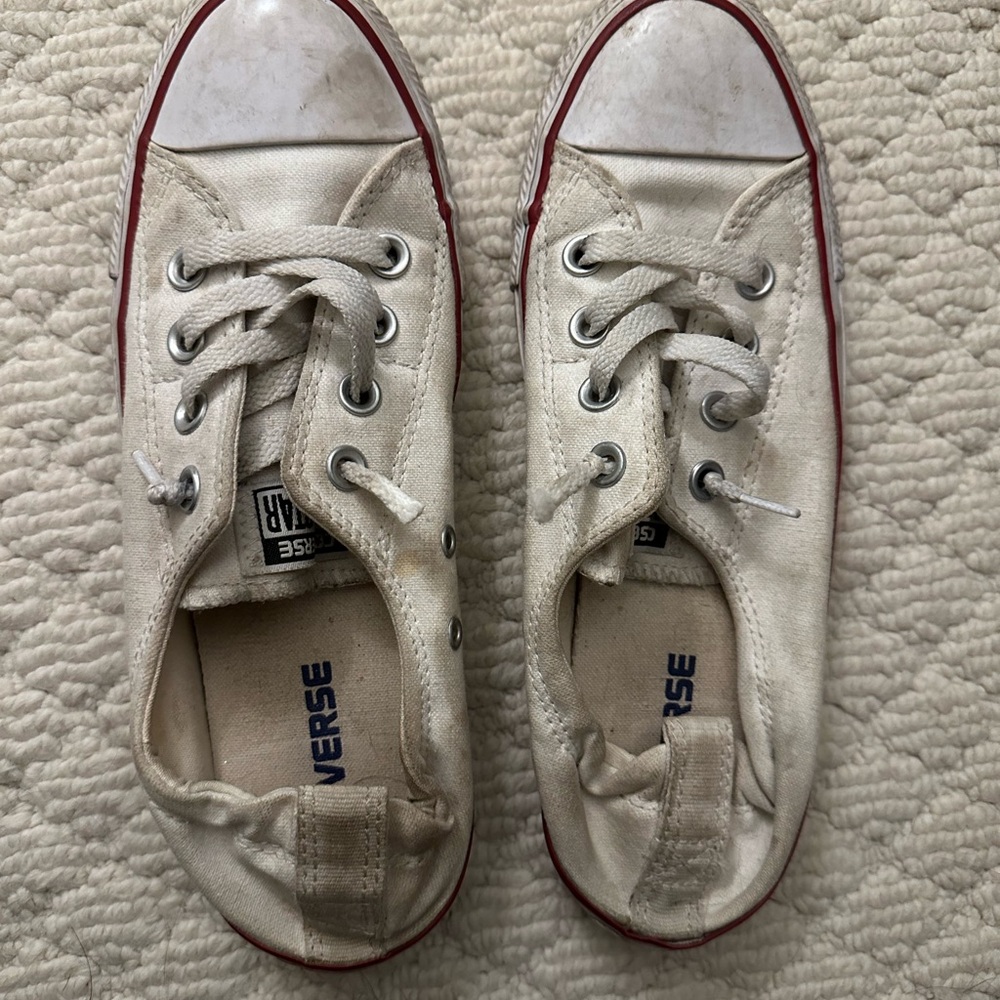 Converse Women’s Sneakers with Red Trim